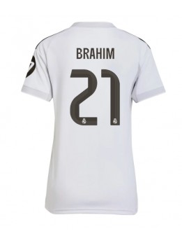 Billige Real Madrid Brahim Diaz #21 Hjemmedrakt Dame 2025-26 Kortermet